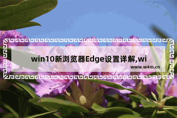 win10新浏览器Edge设置详解,win10自带浏览器edge升级