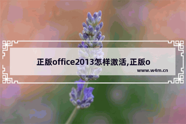 正版office2013怎样激活,正版office2010怎么激活