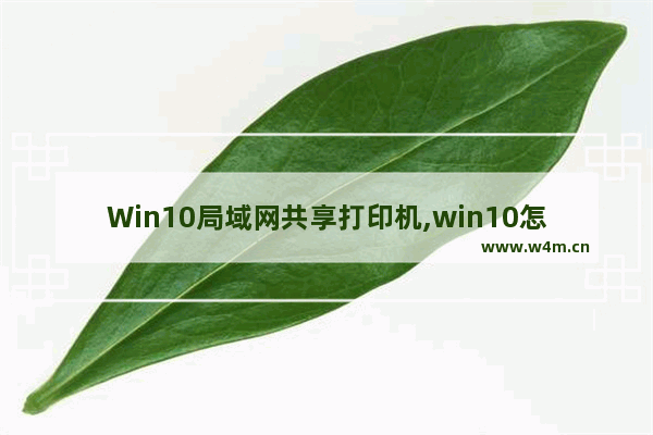 Win10局域网共享打印机,win10怎么共享局域网打印机