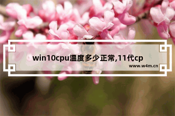 win10cpu温度多少正常,11代cpu温度多少正常