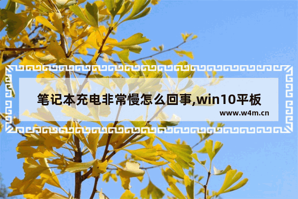 笔记本充电非常慢怎么回事,win10平板充电慢