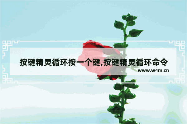 按键精灵循环按一个键,按键精灵循环命令