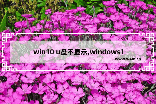 win10 u盘不显示,windows10系统不显示u盘