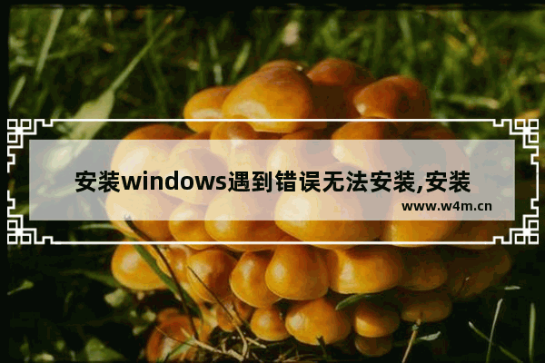 安装windows遇到错误无法安装,安装失败应用程序未安装的解决办法