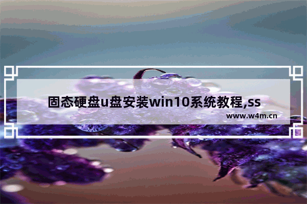 固态硬盘u盘安装win10系统教程,ssd硬盘怎么装系统win10