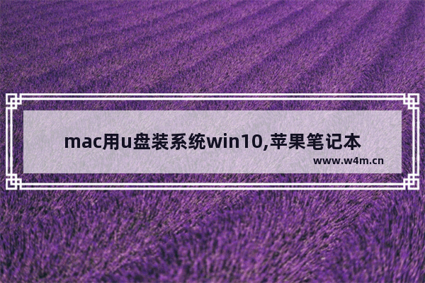 mac用u盘装系统win10,苹果笔记本如何u盘安装win10系统