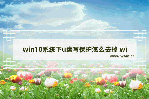 win10系统下u盘写保护怎么去掉 win10系统解除u盘写保护方法