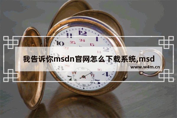 我告诉你msdn官网怎么下载系统,msdn那个是官网