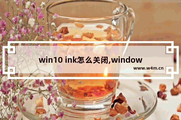 win10 ink怎么关闭,windowsink怎么关掉