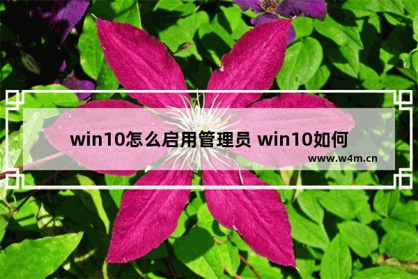 win10怎么启用管理员 win10如何启用管理员权限