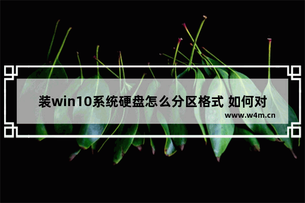 装win10系统硬盘怎么分区格式 如何对Win10进行硬盘分区？