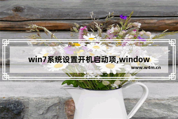 win7系统设置开机启动项,windows7开机启动项怎么设置