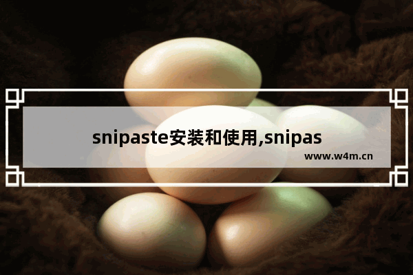 snipaste安装和使用,snipaste功能介绍