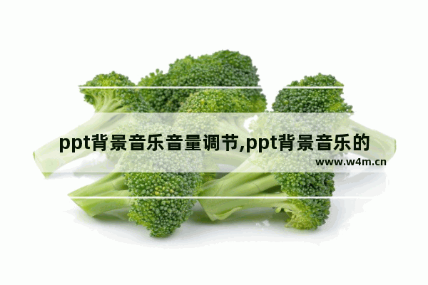 ppt背景音乐音量调节,ppt背景音乐的设置