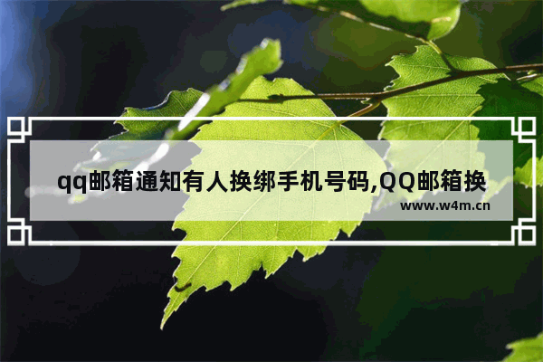 qq邮箱通知有人换绑手机号码,QQ邮箱换绑手机号