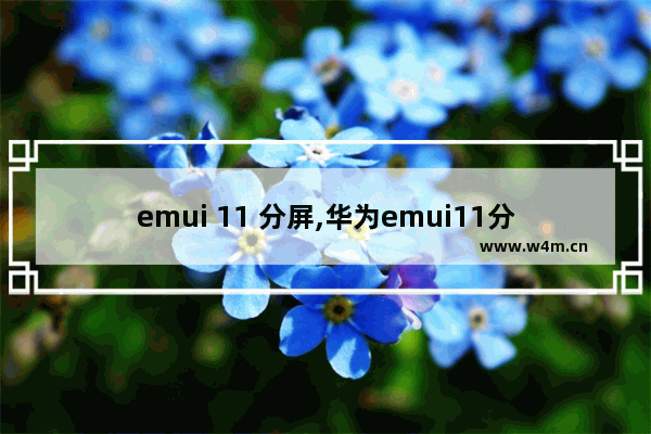 emui 11 分屏,华为emui11分屏怎样打开