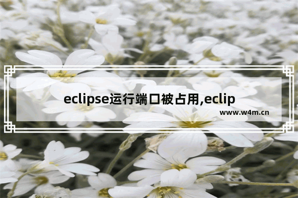 eclipse运行端口被占用,eclipse运行jsp报错端口号被占用