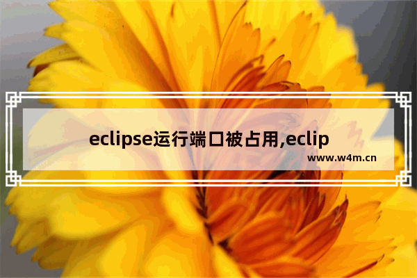 eclipse运行端口被占用,eclipse运行jsp报错端口号被占用