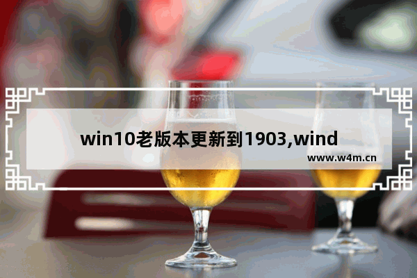 win10老版本更新到1903,windows10版本19042