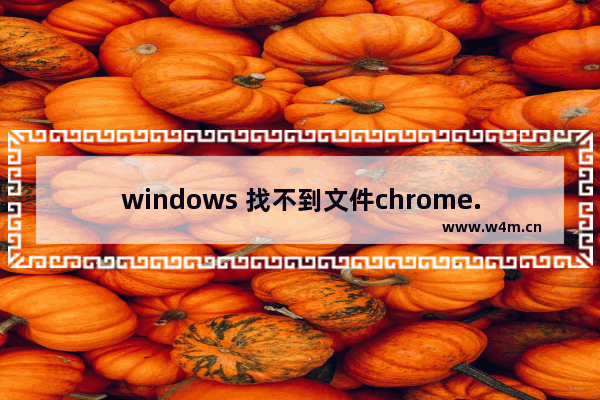 windows 找不到文件chrome.exe,windows 找不到文件 请确认文件名是否正确后再试一次