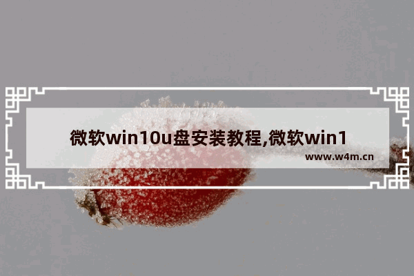 微软win10u盘安装教程,微软win10u盘安装原文件