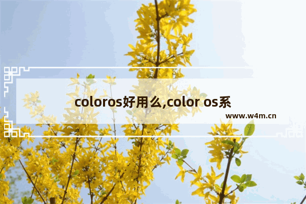 coloros好用么,color os系统好用吗