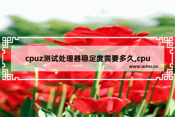 cpuz测试处理器稳定度需要多久,cpuz测试处理器稳定有用吗