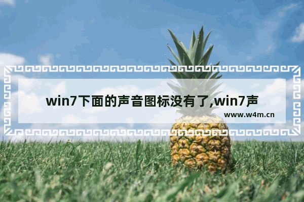 win7下面的声音图标没有了,win7声音图标正常但没声音