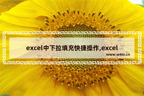 excel中下拉填充快捷操作,excel下拉自动填充设置