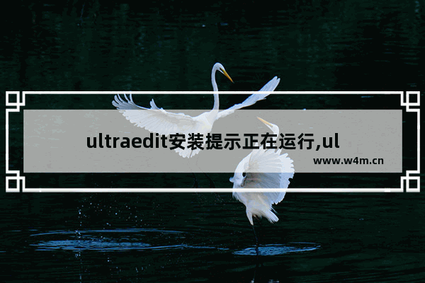 ultraedit安装提示正在运行,ultraedit运行