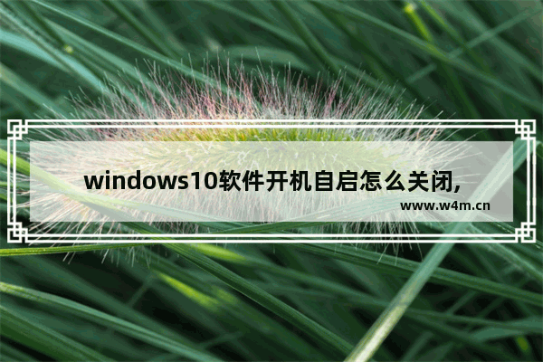 windows10软件开机自启怎么关闭,软件开机自启怎么关闭win10