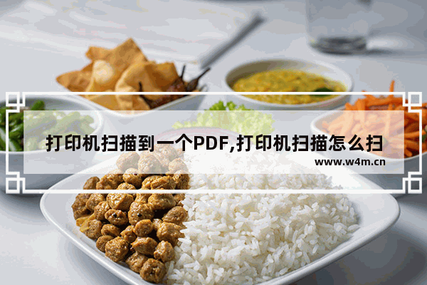 打印机扫描到一个PDF,打印机扫描怎么扫描成pdf