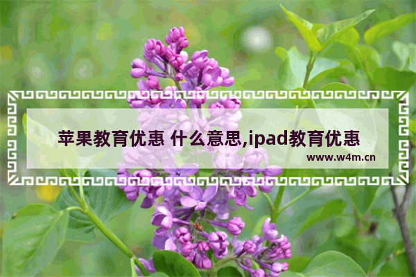 苹果教育优惠 什么意思,ipad教育优惠抢跑