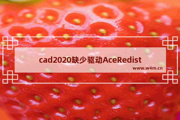 cad2020缺少驱动AceRedist,cad显示驱动程序缺少