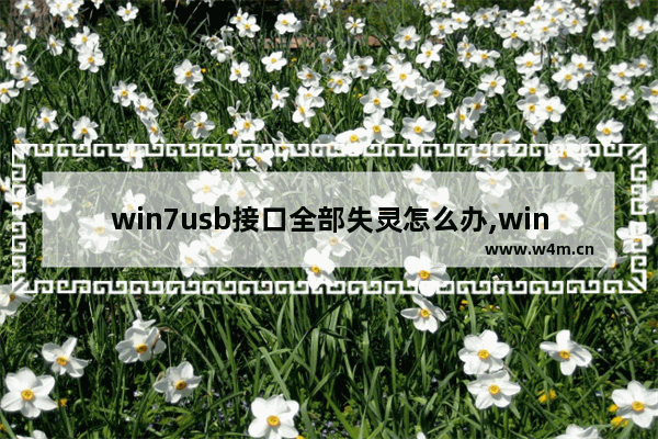 win7usb接口全部失灵怎么办,win7usb接口不能用