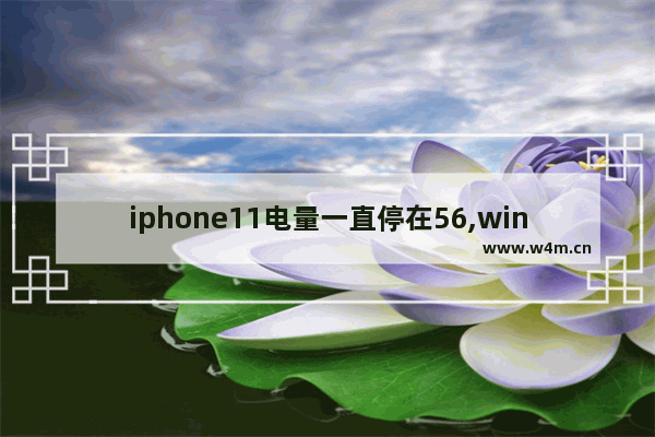 iphone11电量一直停在56,win11不显示电量