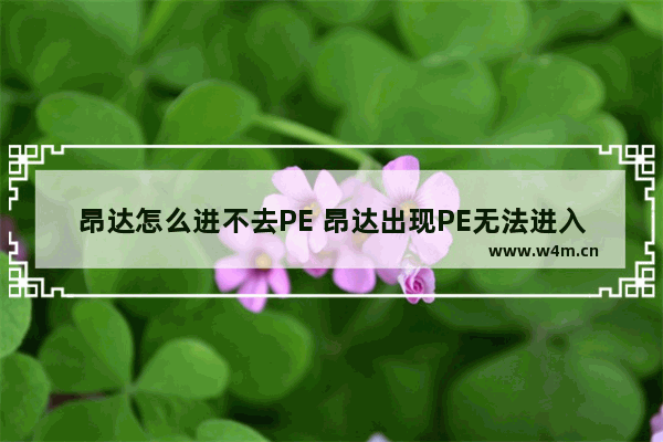 昂达怎么进不去PE 昂达出现PE无法进入的原因及解决方法