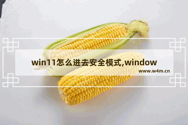 win11怎么进去安全模式,windows11如何进入安全模式