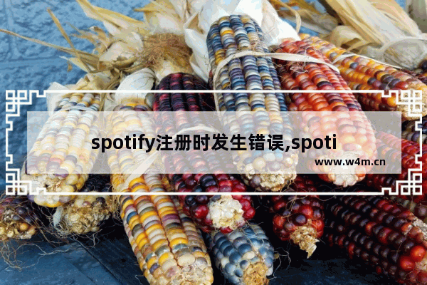 spotify注册时发生错误,spotify创建账号出错