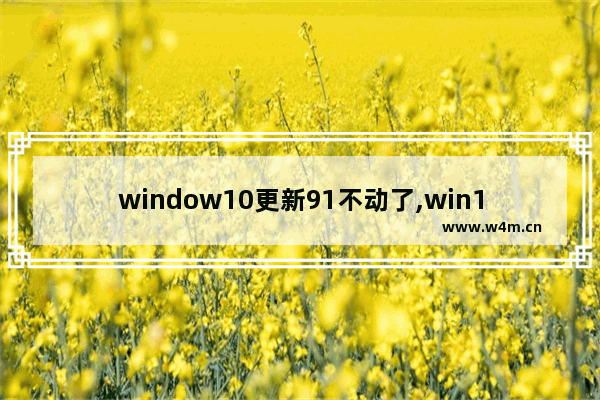 window10更新91不动了,win10升级卡在91