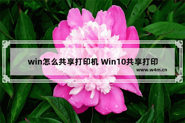 win怎么共享打印机 Win10共享打印机的方法