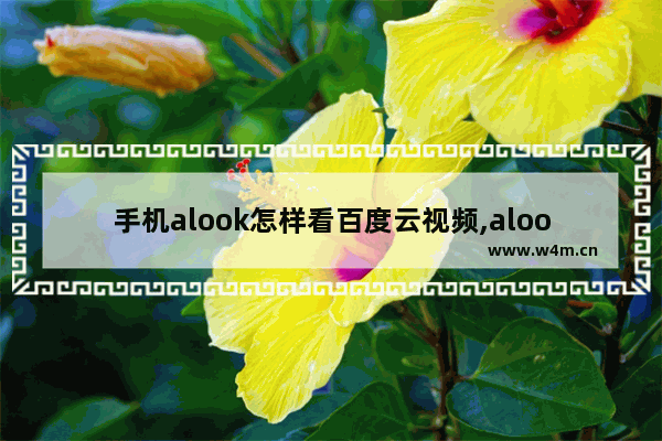 手机alook怎样看百度云视频,alook浏览器怎么看腾讯视频