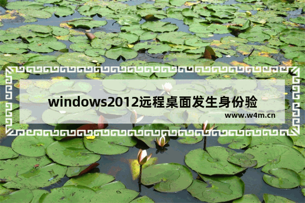 windows2012远程桌面发生身份验证错误,windows远程出现身份验证错误