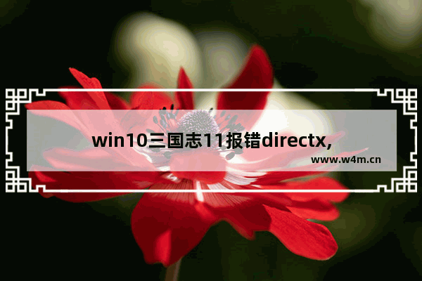 win10三国志11报错directx,win10三国志9死机