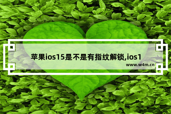 苹果ios15是不是有指纹解锁,ios15指纹解锁