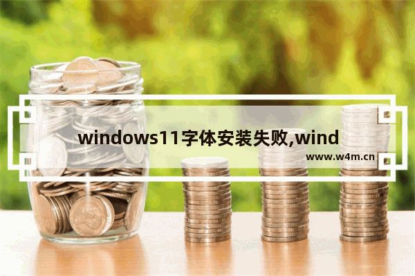 windows11字体安装失败,windows10字体缺失