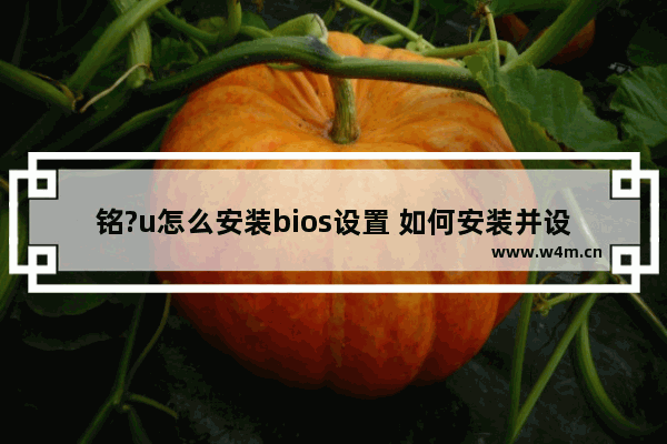 铭?u怎么安装bios设置 如何安装并设置铭U的BIOS