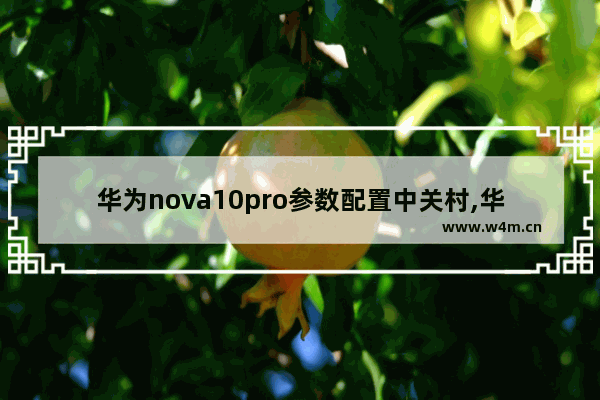 华为nova10pro参数配置中关村,华为nova10参数配置