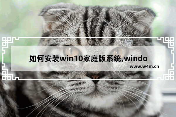 如何安装win10家庭版系统,windows10家庭版如何安装