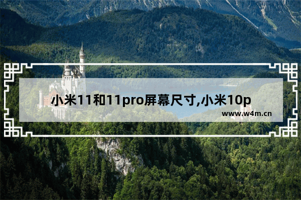 小米11和11pro屏幕尺寸,小米10pro的屏幕尺寸